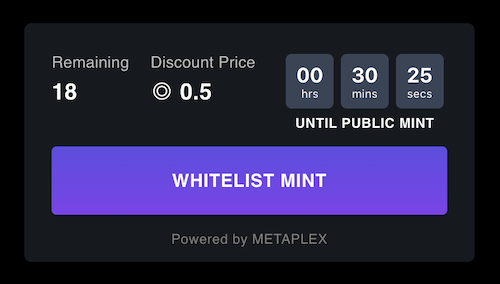 Whitelist Presale + Discount